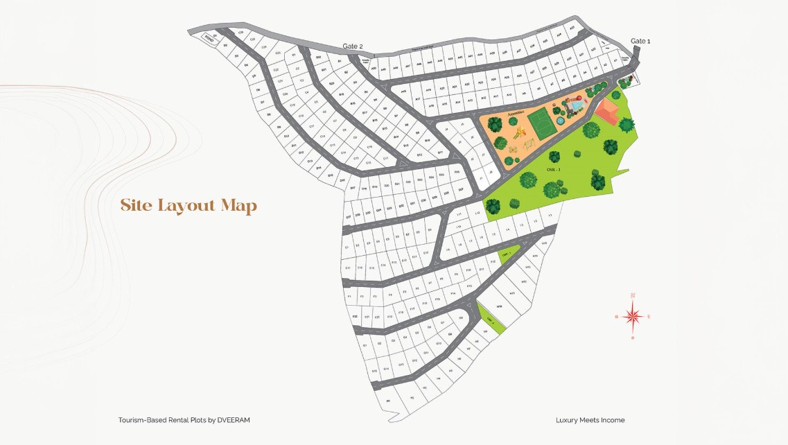 Site layout map
